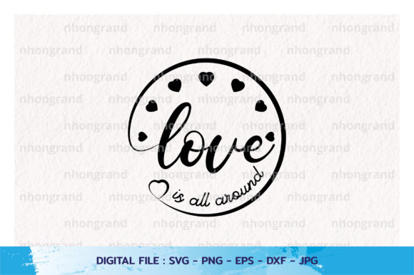 Download Love is All Around Silhouette Svg - Premium Resources